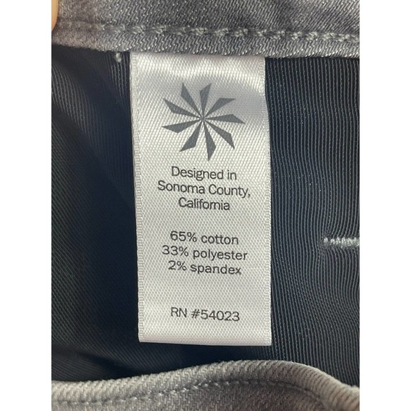 Athleta Womens 8 Skinny Jeans Mid Rise Stretch Zipper Fly Athletic Fit Gray - Picture 8 of 11